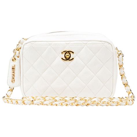 white chanel camera bag